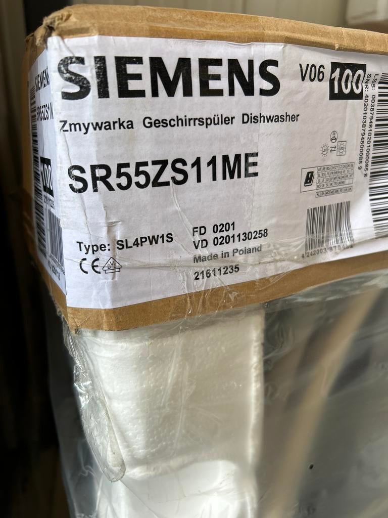 Siemens SR55ZS11ME Vaatwasser - Nieuw in doos, Minder dan 4 cm, Overige materialen, Ophalen of Verzenden, Zo goed als nieuw