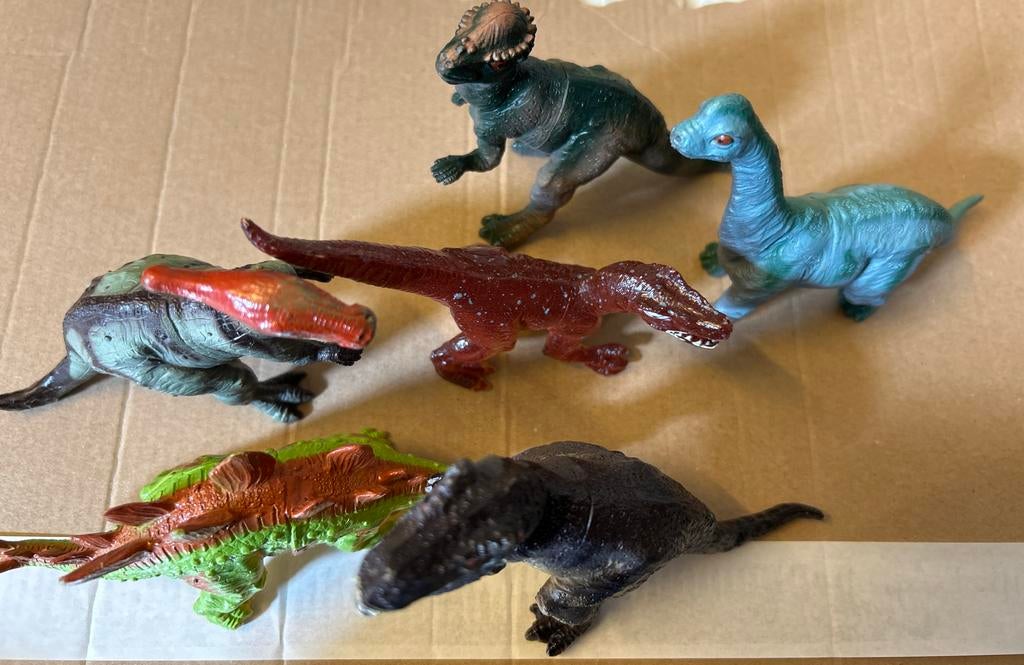 Dinosaurus speelgoed set - 5 stuks, Kinderen en Baby's, Speelgoed | Overig, Ophalen, Gebruikt, Jongen of Meisje