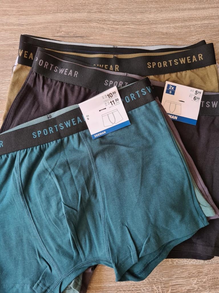 Heren onderbroeken boxershorts maat s - nieuw - zeeman, Ophalen of Verzenden, Zwart, Boxer