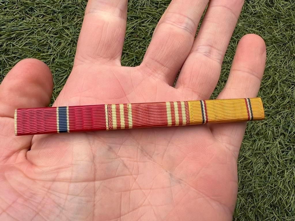 WO2 Amerikaanse medal bar bronze star american defense, Verzamelen, Militaria | Tweede Wereldoorlog, Amerika, Ophalen of Verzenden
