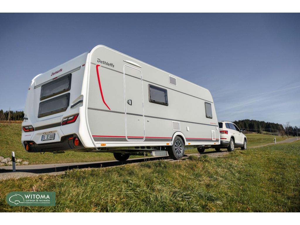 Dethleffs Summer Edition 560 FMK 50 jaar Witoma voordeel!, Caravans en Kamperen, Caravans, Overige typen, Bedrijf, Schokbreker