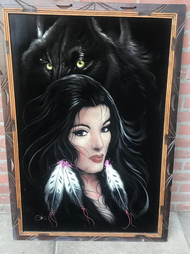 afbeelding, Ophalen of Verzenden, 125 cm of meer, Schilderij, 75 cm of meer