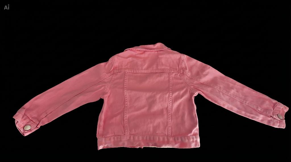 Roze meisjes spijkerjasje, Kinderen en Baby's, Kinderkleding | Maat 116, Meisje, Shein, Ophalen of Verzenden, Zo goed als nieuw