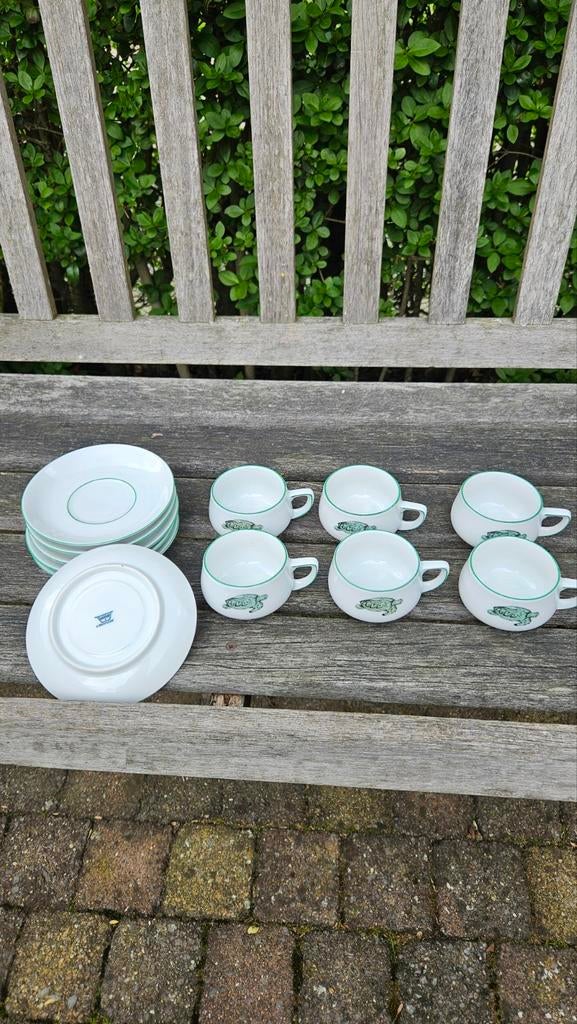 6 x kop en schotel Lacroix Thomas Germany schildpad, Antiek en Kunst, Ophalen of Verzenden