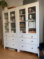 Witte IKEA Hemnes Vitrinekasten Buffetkast wit, Ophalen, Gebruikt, 50 tot 100 cm, Met lade(s)