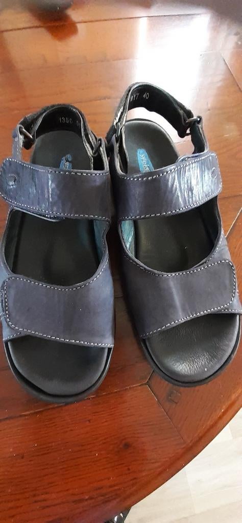 Wolky sandalen  maat 40, Wolky, Blauw, Gedragen, Sandalen of Muiltjes