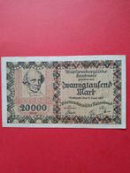 20.000 Mark Württembergische Notenbank Duitsland 1923, Ophalen of Verzenden, Duitsland