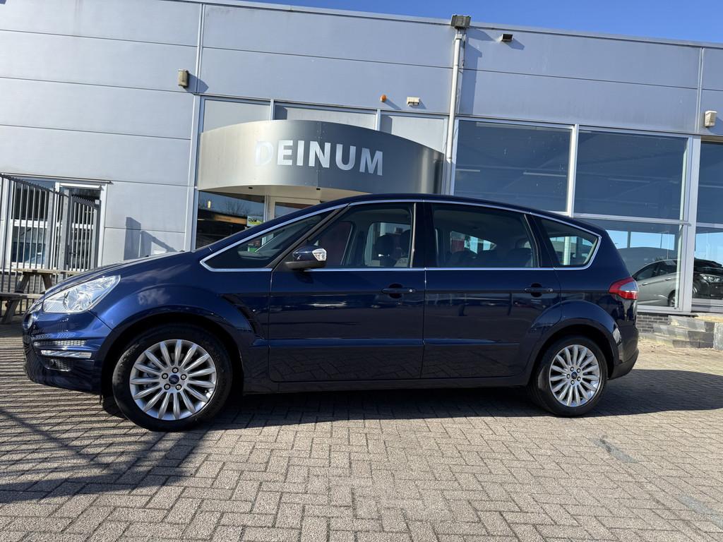 Ford S-Max 1.6 EcoBoost Titanium Navigatie, Trekhaak Comfint, Auto's, Gebruikt, Zwart, 4 cilinders, Met garantie (alle)