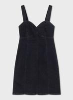 Black denim sweetheart dress (Miss Selfridge), Zwart, Nieuw, Ophalen of Verzenden, Maat 34 (XS) of kleiner
