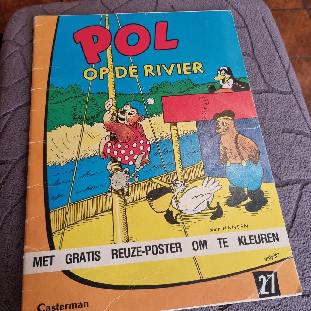 Pol op de Rivier - Hansen - Casterman, Boeken, Stripboeken, Eén stripboek, Ophalen of Verzenden, Gelezen, Hansen