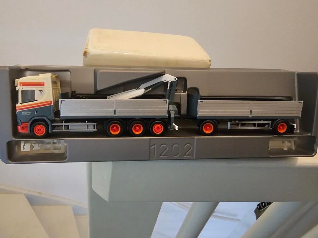 Herpa scania R next gen V8 verheul twello, Ophalen of Verzenden, Zo goed als nieuw, Bus of Vrachtwagen, Herpa