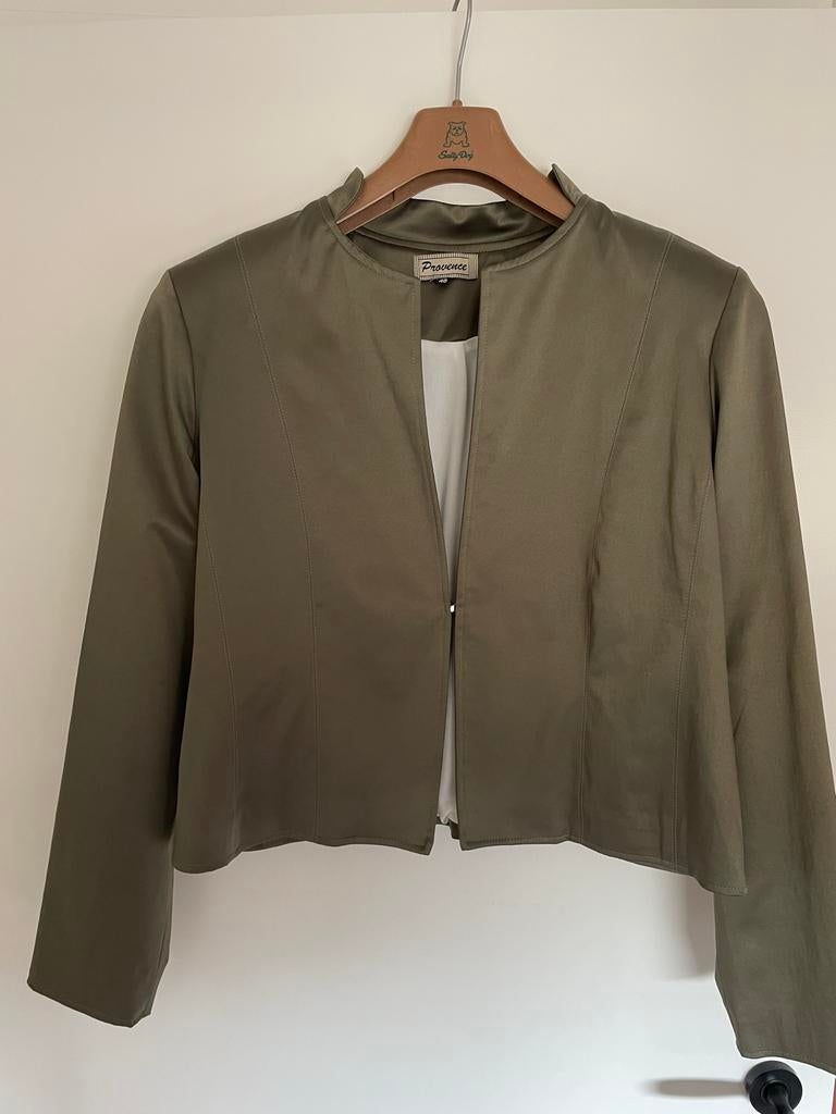 Provence Jasje Maat 48 groen, Kleding | Dames, Maat 46/48 (XL) of groter, Ophalen of Verzenden, Zo goed als nieuw, Jasje