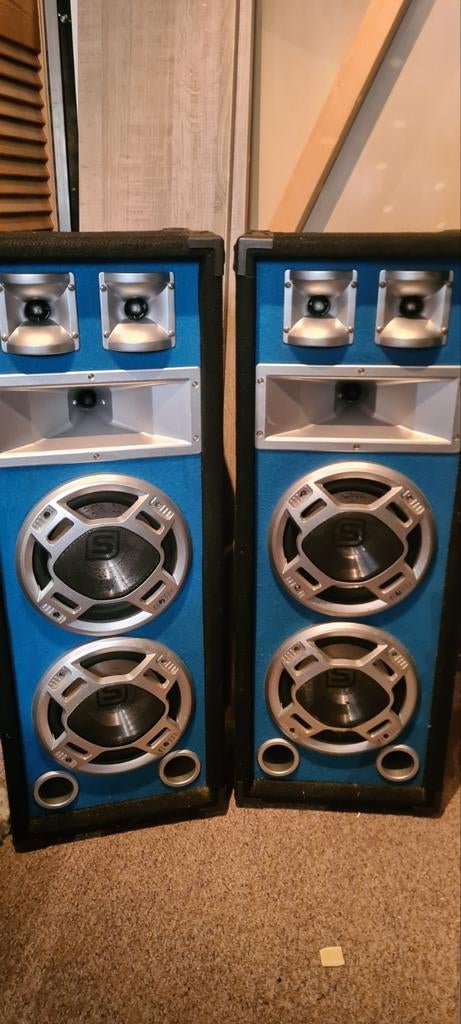 Skytec speakers 600 watt, Audio, Tv en Foto, Luidsprekers, Ophalen, Front, Rear of Stereo speakers, Overige merken