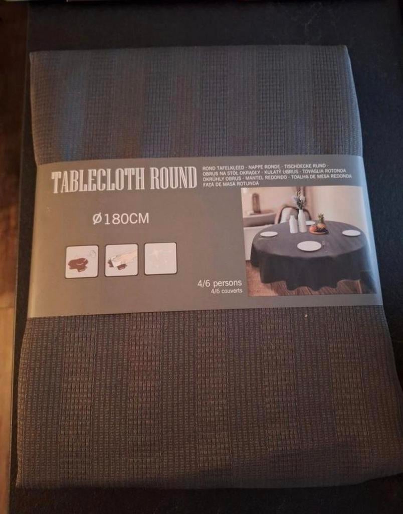 Nieuw! Tafelkleed rond 180cm & tafel kleed rond 160cm, Ophalen of Verzenden, Nieuw, Rond