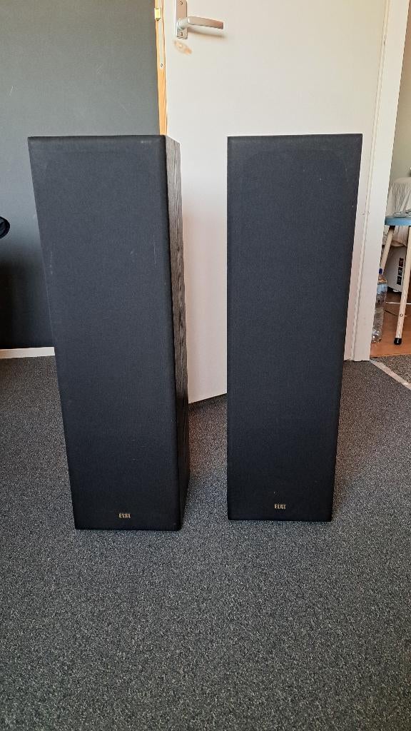 ELAC ELX 8090 vloerstaanders, Gebruikt, 60 tot 120 watt, Front, Rear of Stereo speakers, Ophalen