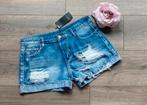Ripped denim shorts maat M - NIEUW, Ophalen of Verzenden, Nieuw, Blauw, W30 - W32 (confectie 38/40)