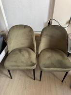 2 groene eethoekstoelen, Ophalen, Gebruikt, Overige kleuren, Twee