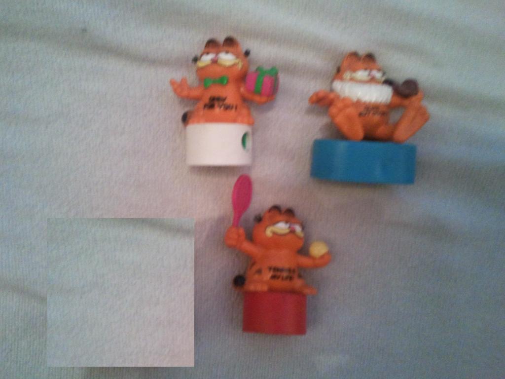 Garfield strip kat pvc figuren puntenslijpers, Verzamelen, Stripfiguren, Ophalen of Verzenden, Garfield, Gebruikt, Overige typen