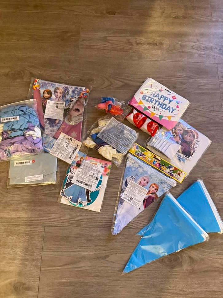 Frozen versiering, Hobby en Vrije tijd, Feestartikelen, Nieuw, Versiering, Verjaardag, Ophalen of Verzenden