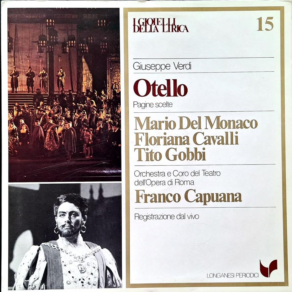 LP  VERDI - Otello (Del Monaco/Cavalli/Gobbi), Gebruikt, Opera of Operette, Ophalen of Verzenden, Romantiek