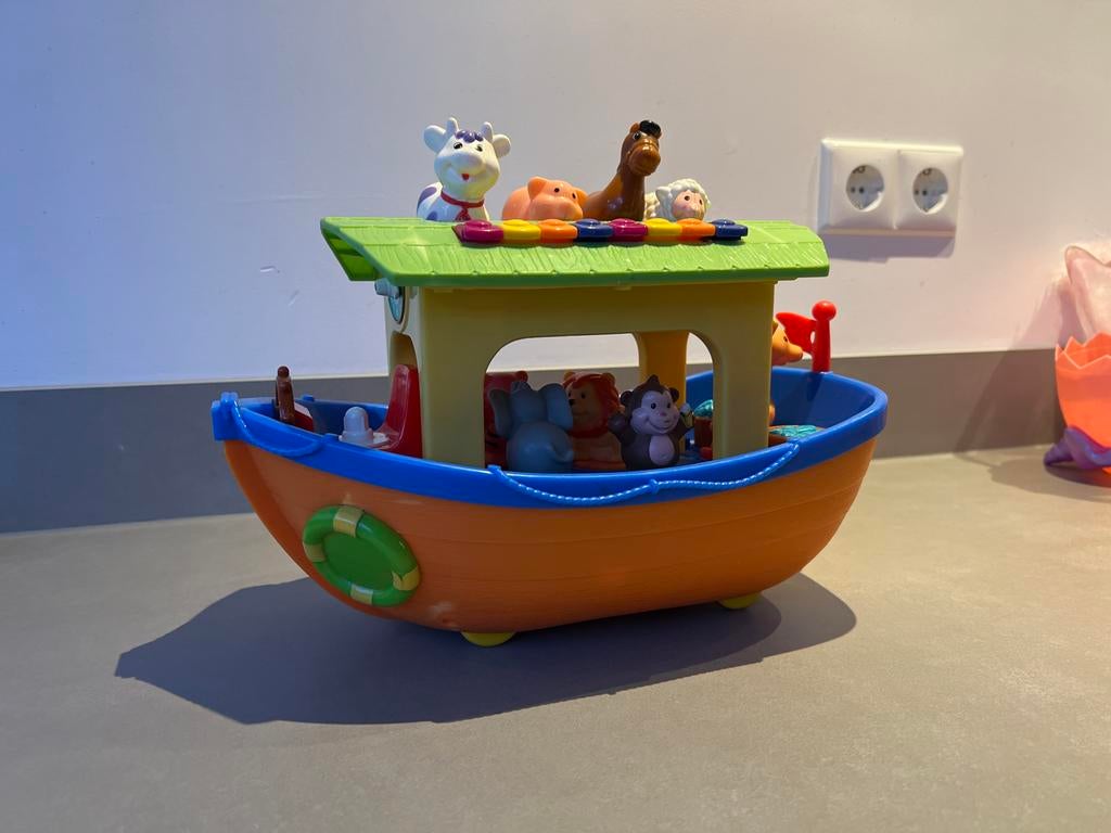 Fisher-Price Little People Noah's Ark met Dieren, Ophalen of Verzenden, Zo goed als nieuw, Overige typen, Met geluid