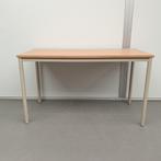 Bureautafel - 130x60 cm beuken kleur blad, Ophalen of Verzenden, Gebruikt