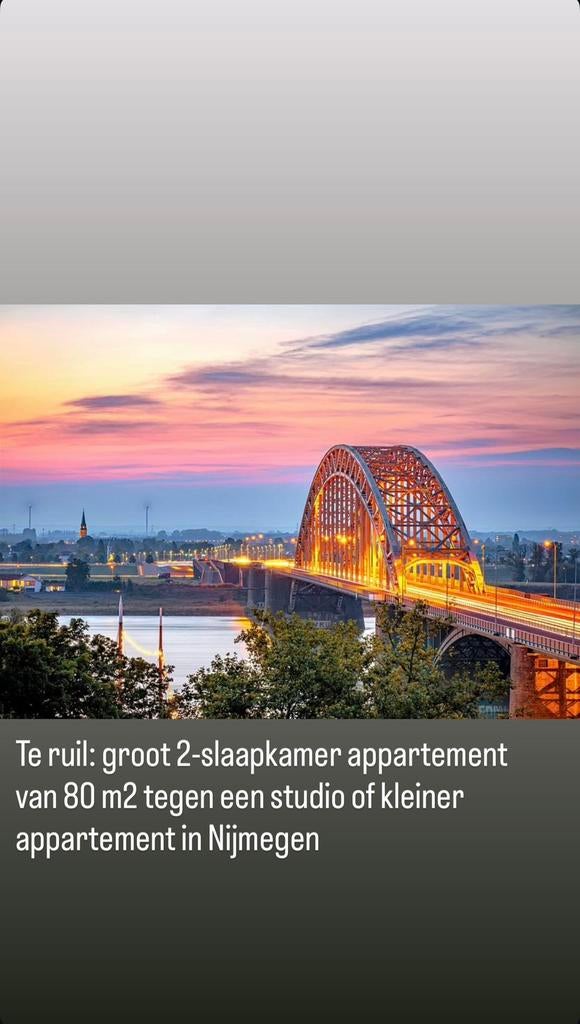 Appartement ruilen Nijmegen, Huizen en Kamers, Nijmegen