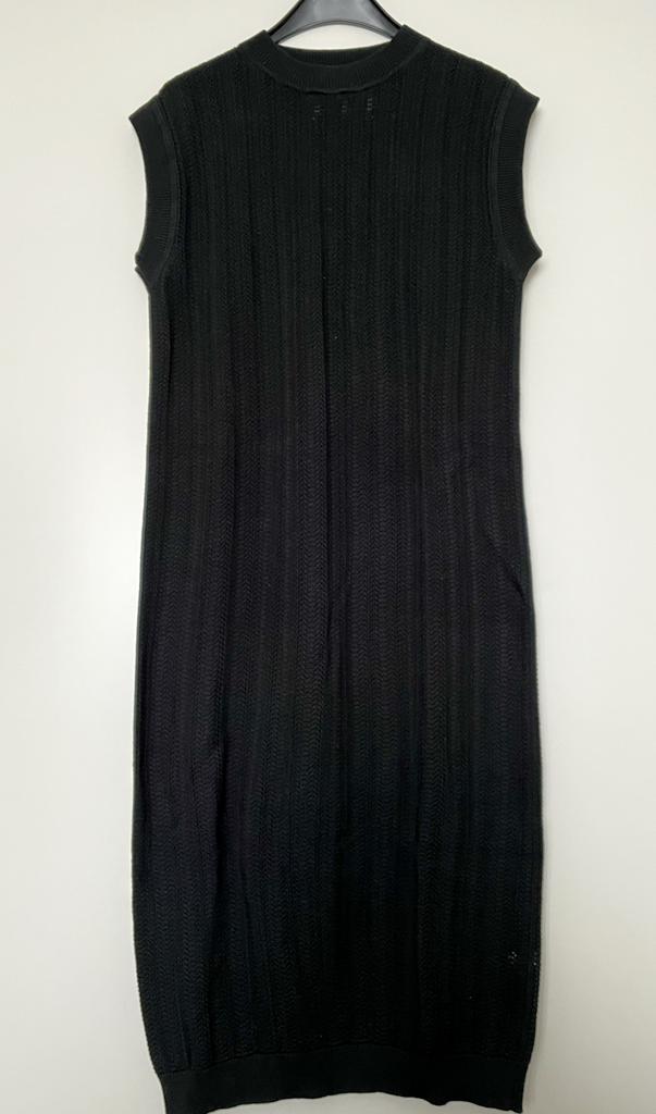 Mr Mittens gebreide mouwloze katoenen jurk (NIEUW!), Verzenden, Zwart, Nieuw, Maat 36 (S)