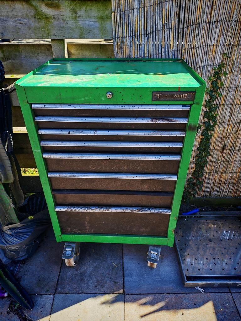 Gereedschapwagen met 8 laden - Groen, Ophalen, Gebruikt