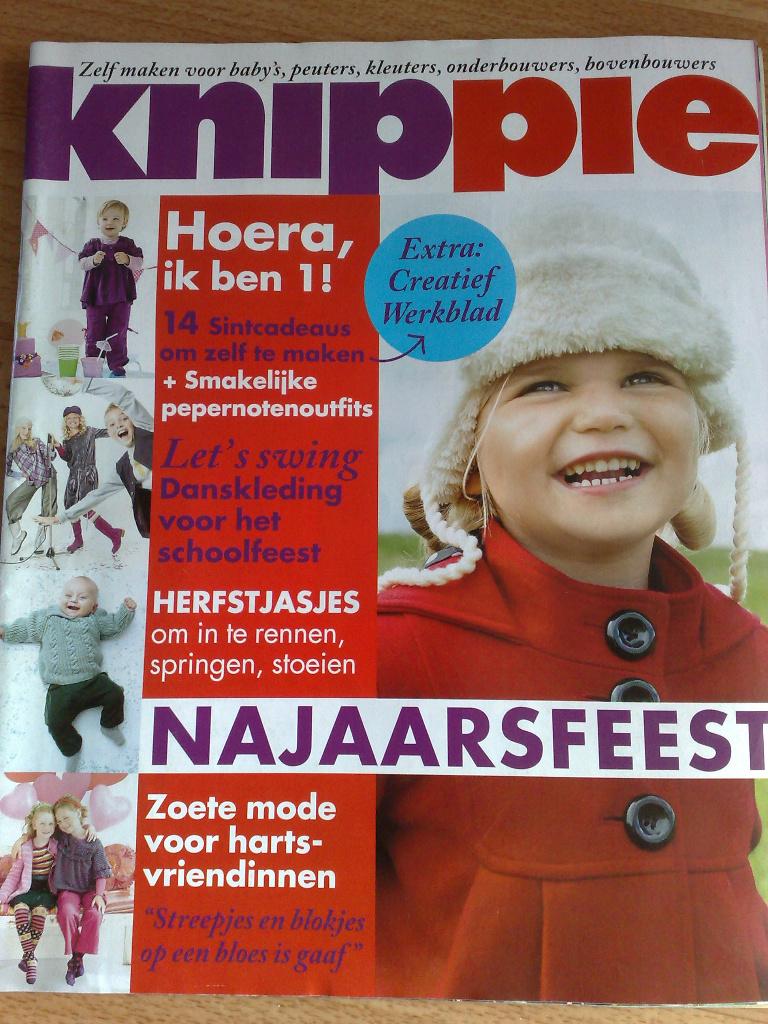 Knippie leuke patronen , nr: 5 oktober / november 2009, Hobby en Vrije tijd, Kledingpatronen, Verzenden, Zo goed als nieuw, Kind