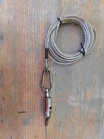 Verstaging-lijn met harp sluiting en draaiwortel klem, Ophalen of Verzenden, Lijn of Blok