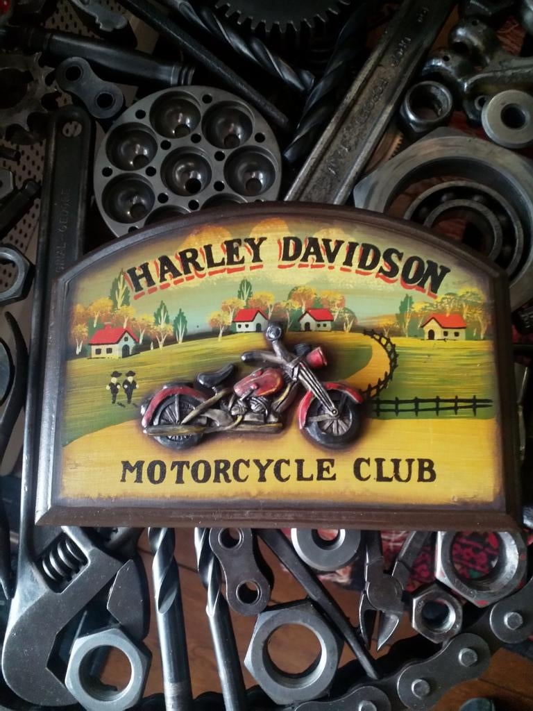 Harley Davidson sleutel kasje, Ophalen of Verzenden, Zo goed als nieuw, Hout