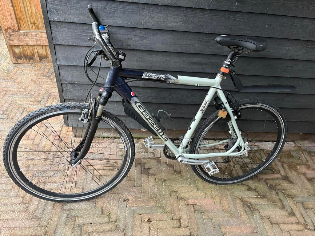 Gazelle Puerto met 24 versnellingen en voorvering, Fietsen en Brommers, Fietsen | Heren | Herenfietsen, Ophalen, Gebruikt, Gazelle