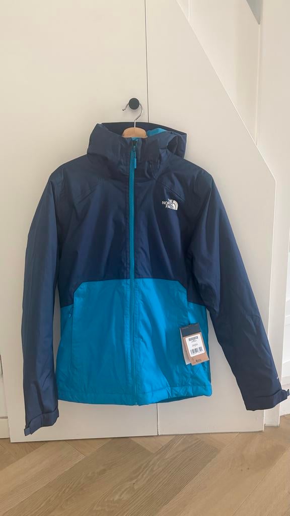 The North Face jas, blauw, waterdicht. Maat s, Kleding | Heren, Jassen | Winter, Ophalen of Verzenden, Nieuw, Blauw