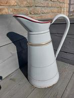 Franse antieke emaille waterkan., Ophalen of Verzenden