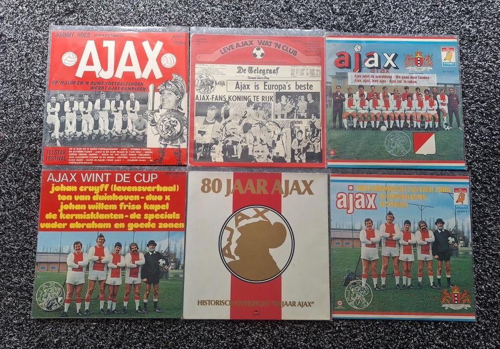 Ajax 11x vinyl lp collectie orgineel, Verzenden, Zo goed als nieuw, 12 inch