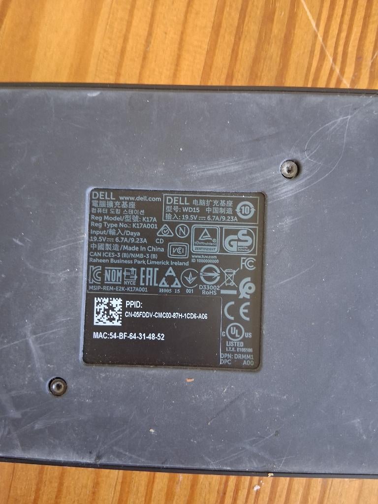 Dell apparatuur, Computers en Software, Dockingstations, Ophalen, Gebruikt, Docking station, Dell