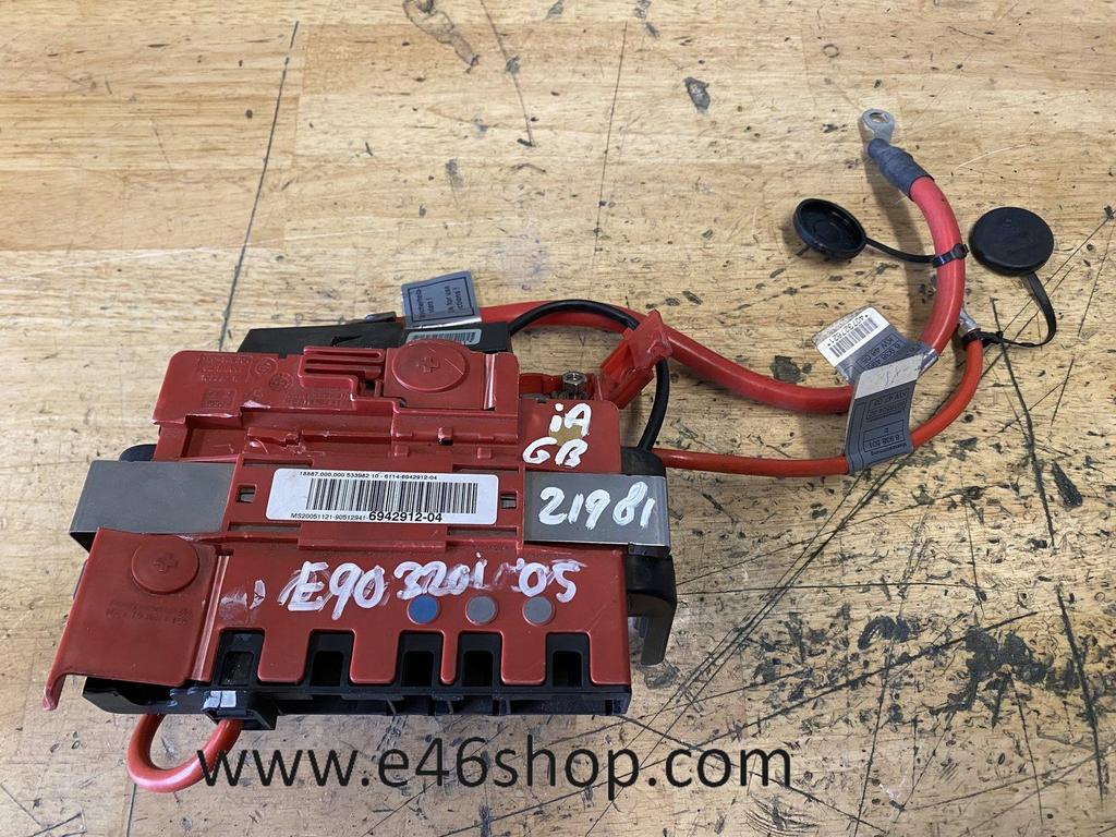 ACCU KLEM PLAAT MET ONGEVAL SENSOR BMW E90 320i, Auto-onderdelen, Gebruikt, -, -, Ophalen of Verzenden