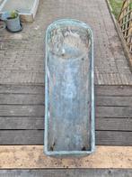 Zinken badkuip, Tuin en Terras, Ophalen, Gebruikt, Rond, Metaal