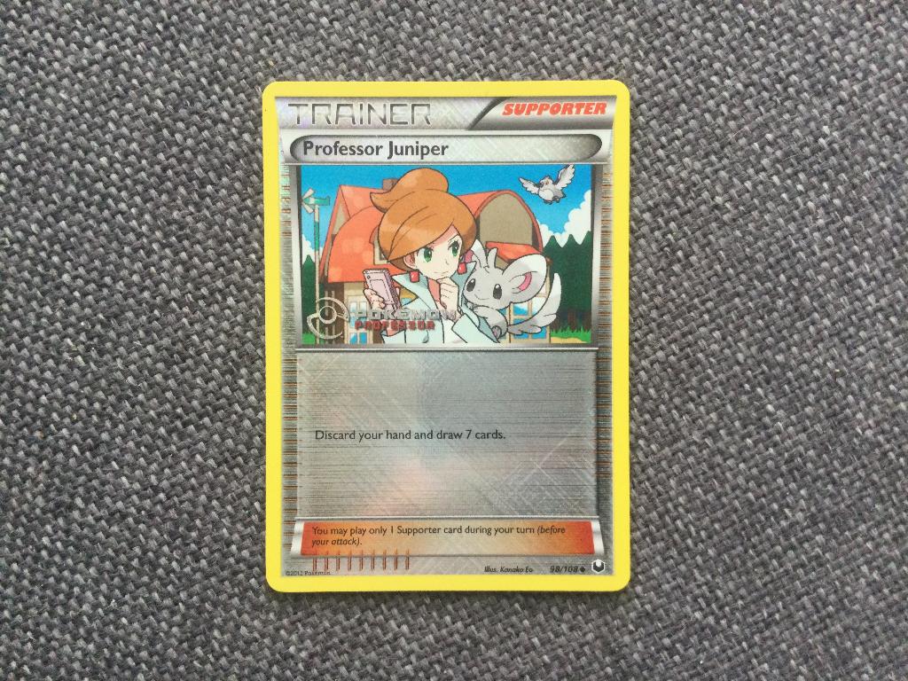 Professor Juniper 98/108 - Pokemon Dark Explorers, Verzenden, Zo goed als nieuw, Losse kaart, Foil
