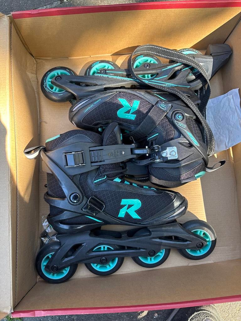 Roces Icon Inline Skates -zwart/aqua - maat 38, Ophalen of Verzenden, Verstelbaar, Zo goed als nieuw, Roces