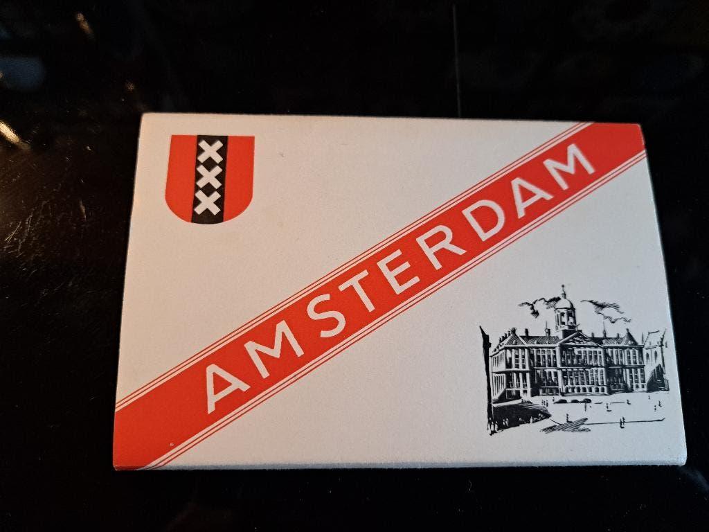 Oud fotoboekje met ansichtkaarten uit Amsterdam, Ophalen of Verzenden, Voor 1920, Noord-Holland