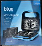 Blue Home Wafelijzer 3-in-1 - Nieuw in doos, Witgoed en Apparatuur, Wafelijzers, Ophalen, Uitneembare platen, Nieuw