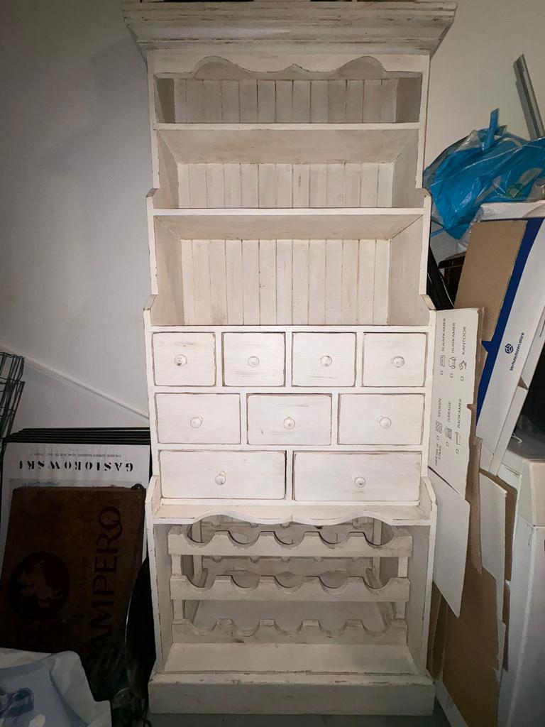 Landelijke vintage buffetkast, Ophalen, Met plank(en), 200 cm of meer, Landelijk, vintage