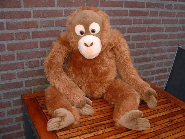 ANNA CLUB PLUSH ORANG OETAN AAP GROOT LANGHARIG, Ophalen of Verzenden, Nieuw, Overige typen