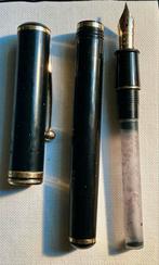 Sheaffer white dot zwarte vulpen met 18k kroonpennetje., Ophalen of Verzenden, Gebruikt
