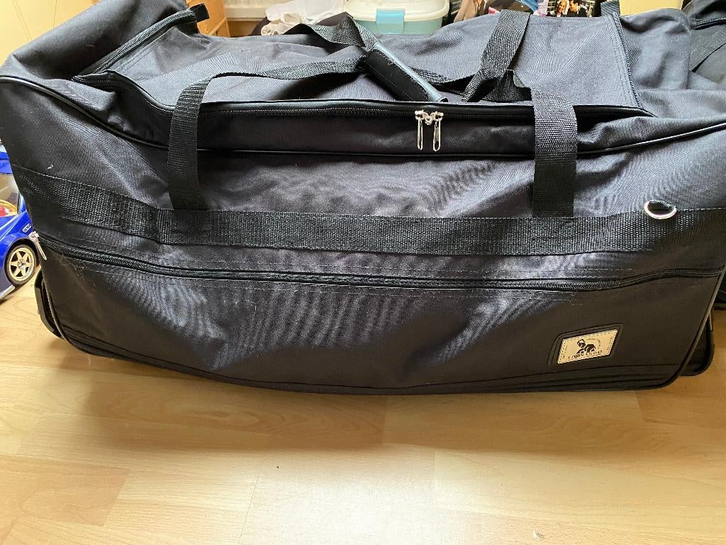 trolley reistas  zwart, Zwart, Zo goed als nieuw, 35 tot 55 cm, Wieltjes