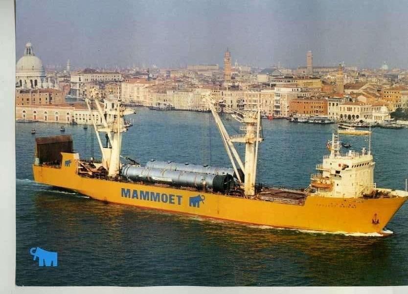 scheepvaart-foto-mammoet-3x, Ophalen of Verzenden, Zo goed als nieuw, Motorboot, Boek of Tijdschrift