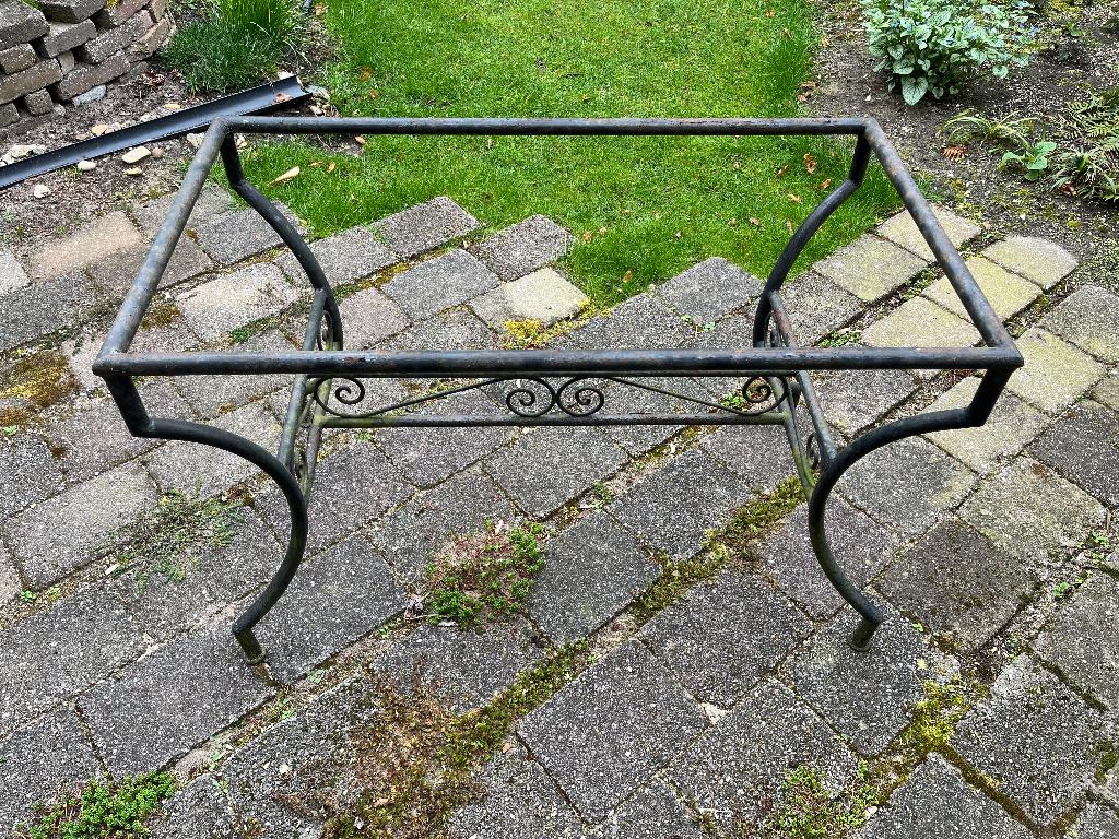 Onderstel tuintafel, Tuin en Terras, Tuintafels, Ophalen, Gebruikt, Rechthoekig, Metaal