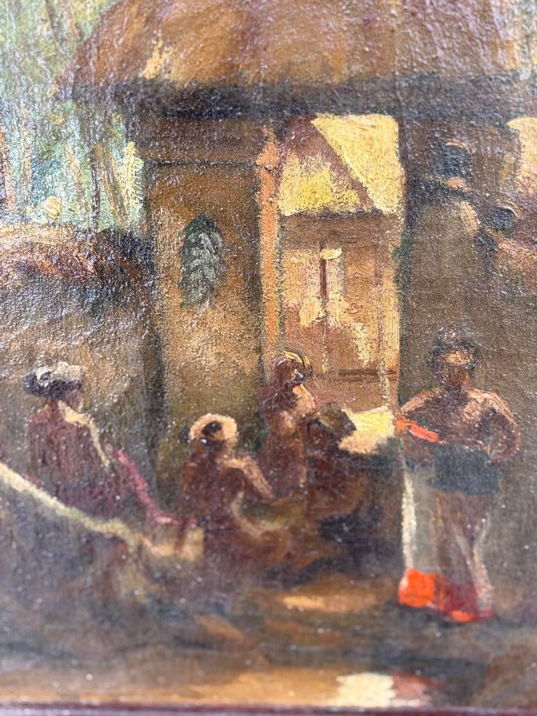 oud BALINEES OLIEVERF, Ophalen of Verzenden